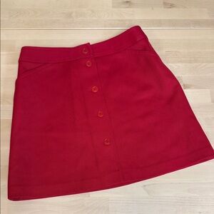 Paul & Joe Vibrant Red Mini‎ Skirt